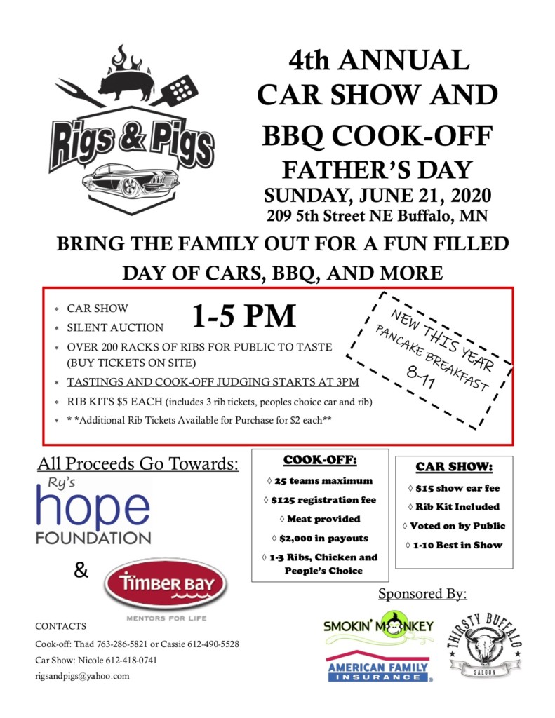 4th Annual Rigs & Pigs Car Show and BBQ Cook-off - Events with Cars